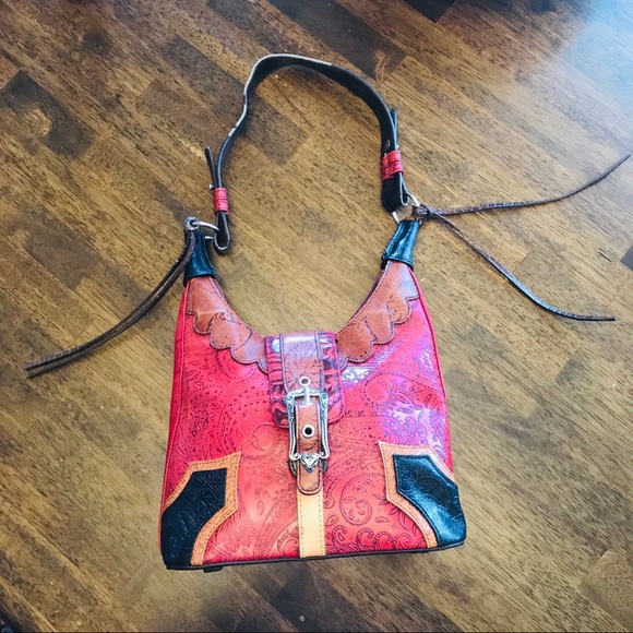 MC Marc Chantal Tooled Leather Purse - Picture 11 of 15